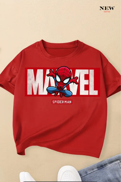 New Shine تي شيرت مارفل مطبوع للأطفال من الجنسين