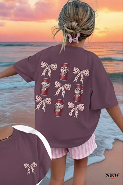 New Shine TRICOU UNISEX PENTRU COPII CU IMPRIMEU FUNDIȚĂ ROZ