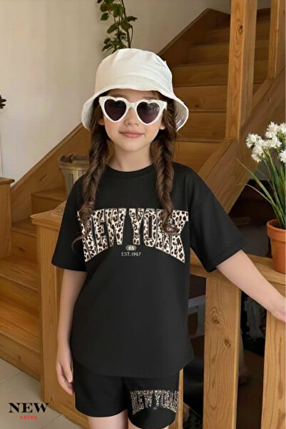 New Shine تي شيرت للأطفال مطبوع عليه نيويورك للجنسين