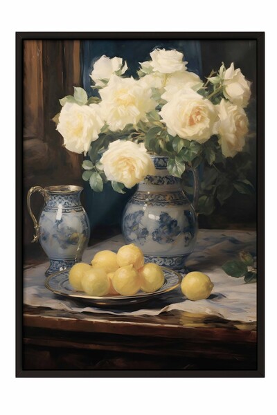 Postifull Tablou vintage, poster cu cadru negru, decor de perete vintage