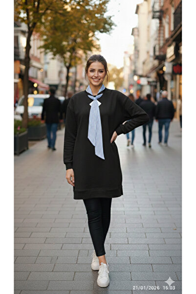 PEKA 🔹 Жіноча туніка з коміром-шарфом та аксесуарами, вільного крою