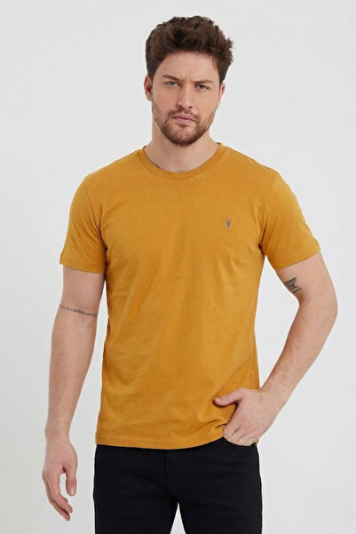 COMBİNE MİCHAİL Ανδρικό μπλουζάκι με λαιμόκοψη Crew Neck Slim Basic σε χρώμα ...