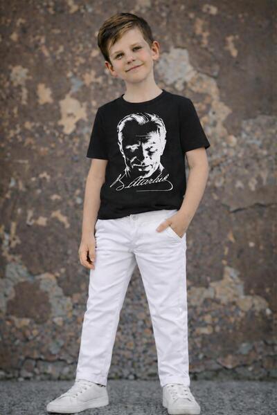 Kuraff Giyim Boys' Special Day April 23 October 29 Short Sleeve Top and Botto...