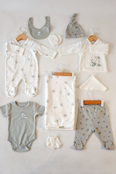 Biorganic %100 PAMUK 10'LU HASTANE ÇIKIŞ SETİ-