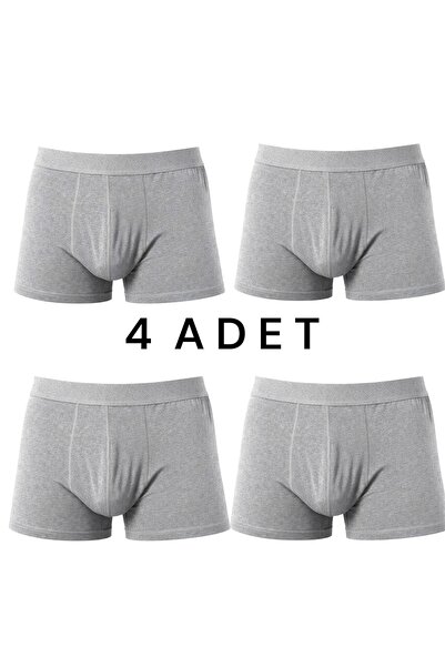 MİSSEMMA Men's 4 Boxers 4 Pieces (No Rash)