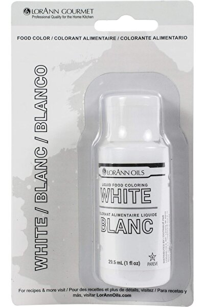 LorAnn Oils لون طعام سائل (30 مل، أبيض)