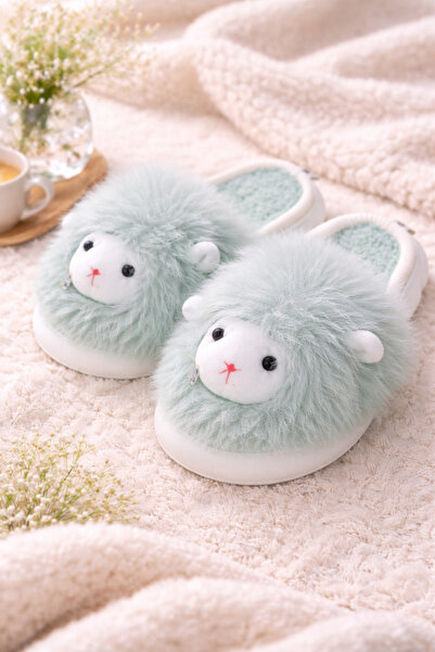 papucidecasa Fluffy slippers with pattern. PP01