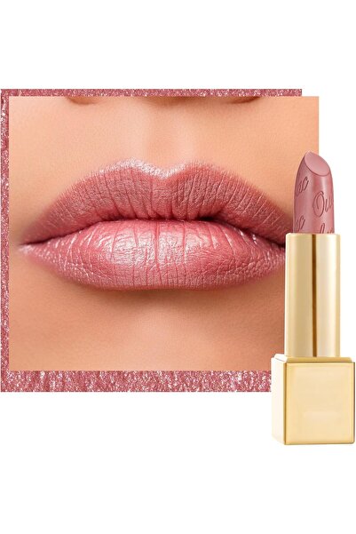 Oulac Metallic Shine Glitter Lipstick, Pink High Impact Lipcolor