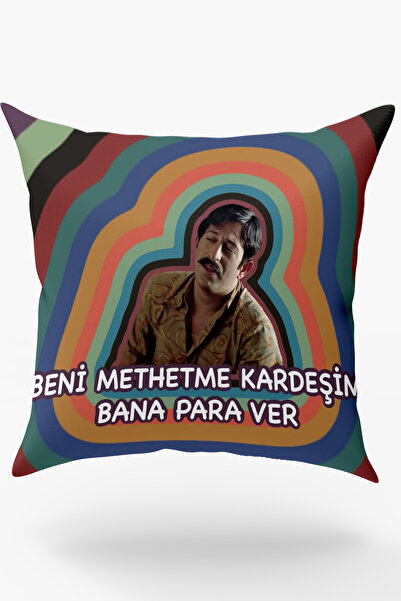 Karkan Tekstil Beni Methetme Brother, Give Me Money Replicated Fun Pillow