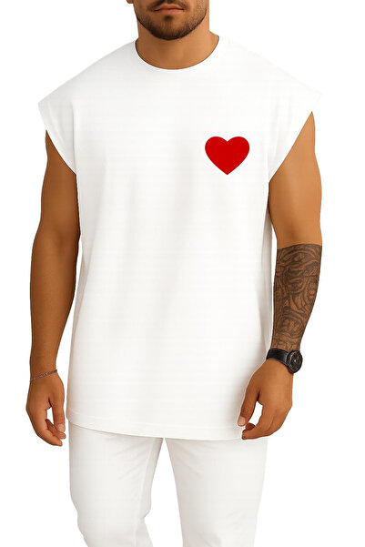 Bahriyeli Collection oversized Καρδιά Τσέπης με τύπωμα Αθλητές