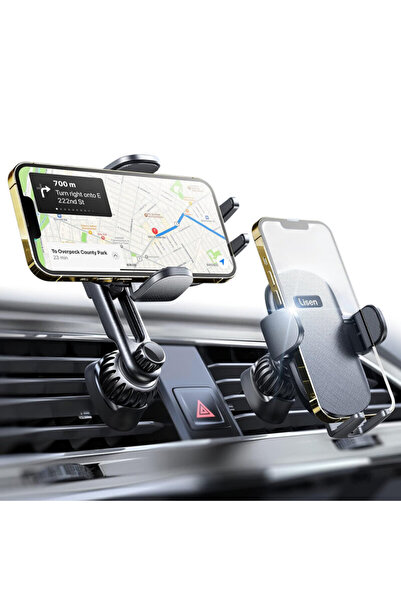 LISEN Suport universal pentru telefon auto Lisen, negru