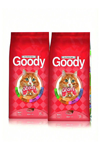 Goody Meat Etli Yetişkin Kedi Maması 15 Kg X 2 Adet