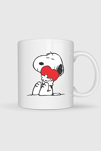 Bahriyeli Collection Snopy Heart Hug Printed Mug