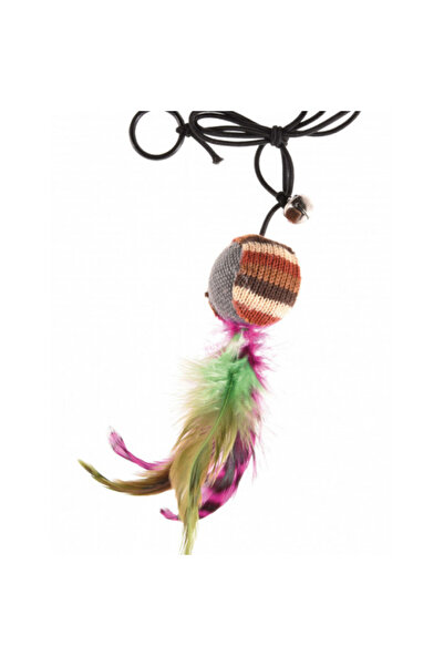 Rinaldo Franco spa Cat Toy - Ball with Feathers and String