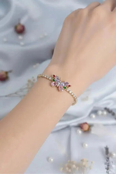 Dorvina Colorful Butterfly Model Zircon Stone Elevator Waterway Women's Brace...