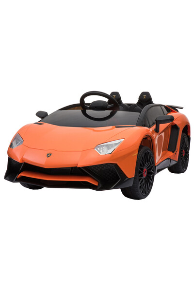 Premierkids Premier Lamborghini Aventador ST electric car, 12V, orange
