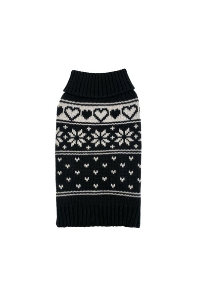 Rinaldo Franco spa Pulover tricotat - Negru - 30 cm