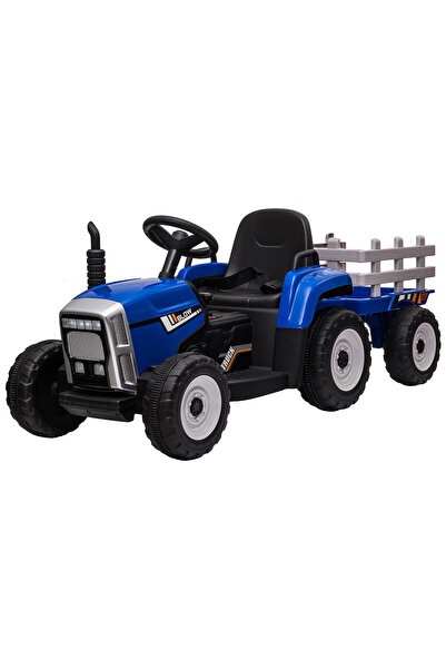 Premierkids Premier Farm electric tractor with trailer, 12V, EVA rubber wheel...