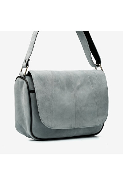 fubileather Genuine Suede Leather Flap Shoulder Bag