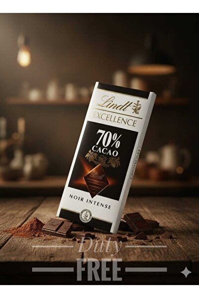 hijazigroup Lindt EXCELLENCE 70% Cacao Dark Chocolate Bar, 100g