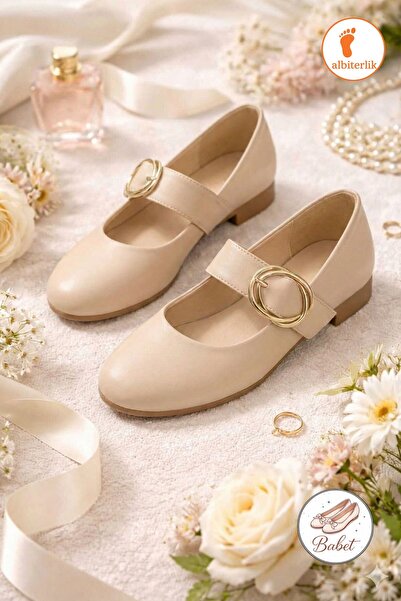 AlbiShoes Women's Daily Comfortable Ballerinas Thick Belted Women's Ballerina...