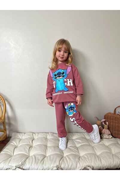 ButumiKids طقم علوي وسفلي للأطفال من New Season Girl Character مطبوع قماش قاب...