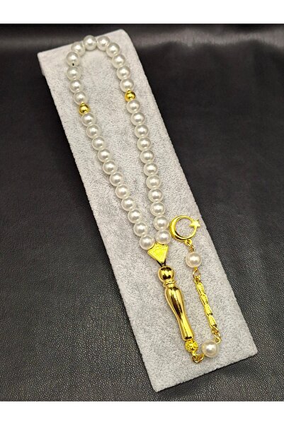 Han Ticarethane Gold Color Combination Pearl Simile Special Model Prayer Beads
