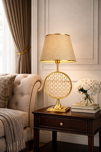 EvLight Eva Metal Embellished Luxury Antique Lampshade