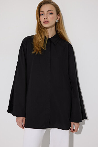 Touché Privé Double Collar Sleeve Zippered Shirt