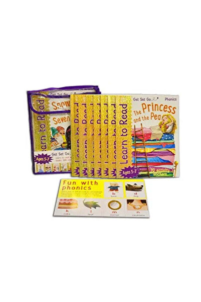 Book Boss مجموعة كتب وملصقات تعليم الصوتيات "استعد وانطلق"