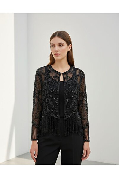 Rabiossa Women's Evening Dress Jacket with Hand Embroidery