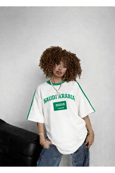 npLStore Vintage Saudi Arabia Printed Unisex Oversized T-Shirt