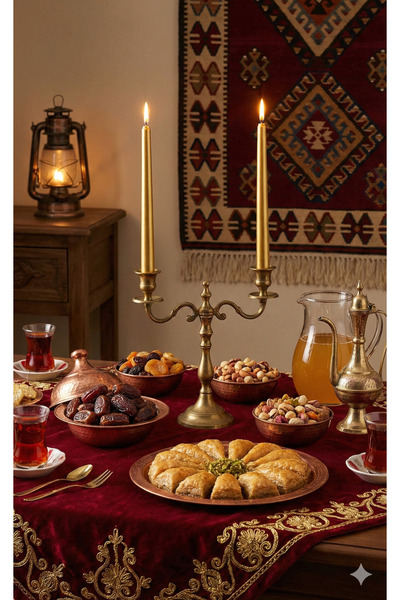 Verda Desing Hediyelik Kutuda Ramazan Tasarımlı Dekoratif Metalik Altın Gold ...