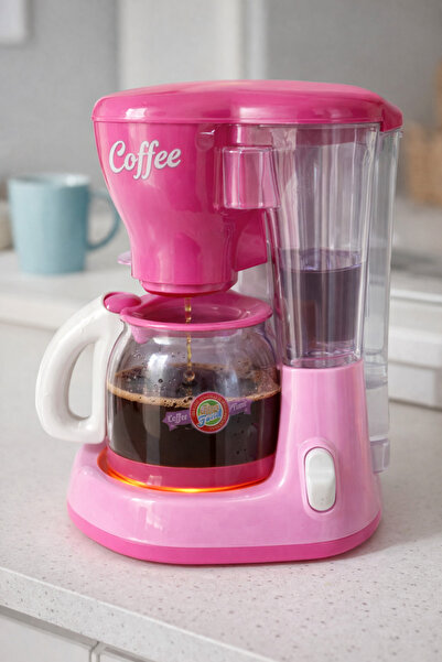 Unbranded/Generic Çocuklar İçin Çalışır Filtre Kahve Makinesi – Su Akışlı Işı...