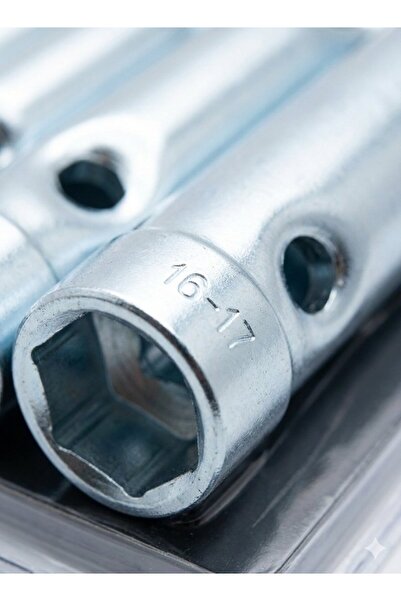 Go İthalat 6 Parça Boru Tipi Lokma Anahtar Seti Buji Musluk Batarya Tamir Sök...