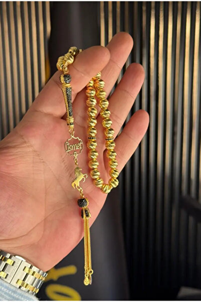 Tesbih-i Hazır Tesbihçilik KİŞİYE ÖZEL İSİMLİ DİAMOND SERİSİ 22K ALTIN KAPLAM...