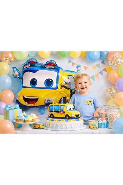 Partifabrik Cute Bus Foil Balloon 48 cm