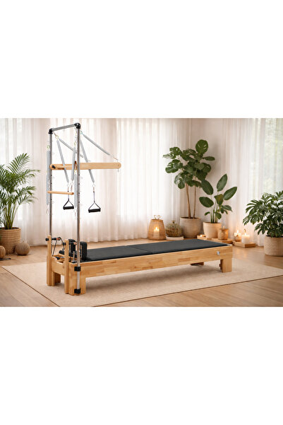 POLOMED SAĞLIK Pilates Tower Reformer Masif Kayın Ahşap Profesyonel
