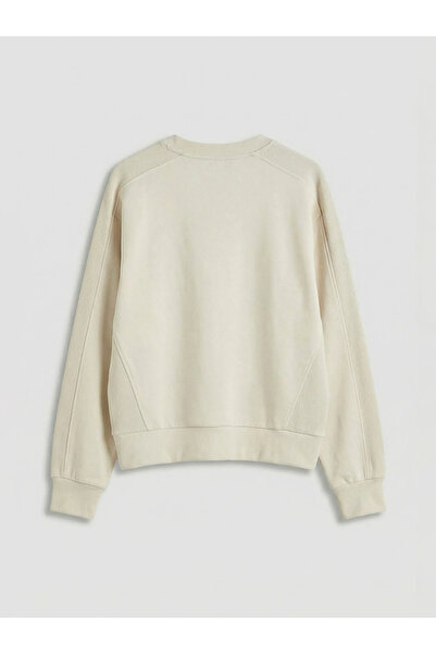 LC Waikiki Lcw Vision Gray Crew Neck Oversize Women's Sweatshirt