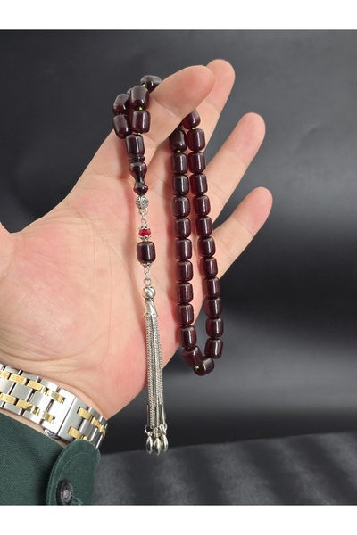 Tesbih-i Hazır Tesbihçilik Osmanlı Benzetme Sıkma Kehribar Tesbih özel tasarı...