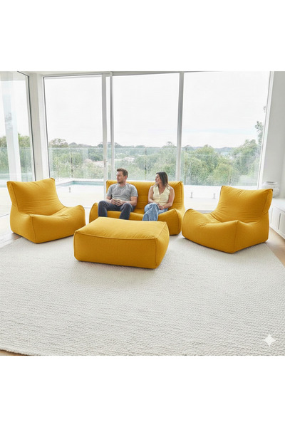 PATARA HOME Velvet Comfort Legom Çok Amaçlı Koltuk Seti