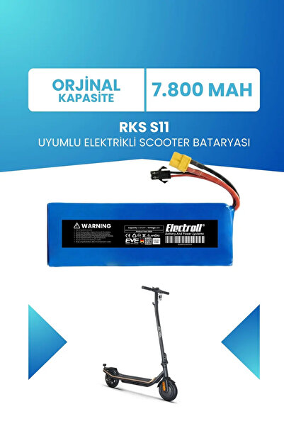 ELECTROLL Rks S11 Uyumlu Batarya (Standart Kapasite) 36v 7.800Mah Elektrikli ...