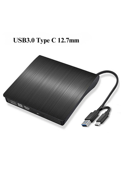 MultiZone Harici USB 3.0 Type-C CD DVD Yazıcı Okuyucu Ultra İnce Portatif Dvd Rw