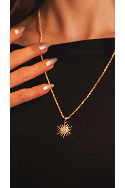 Fomogo Stone Sun Necklace