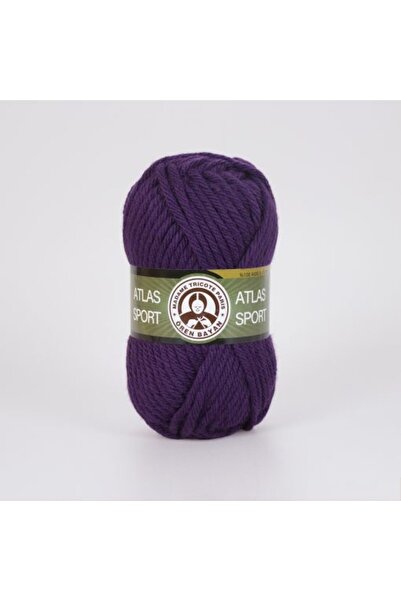 Ören Bayan ATLAS SPORT Patlıcan Moru El Örgü İpi (3 Adet) - Renk: 060