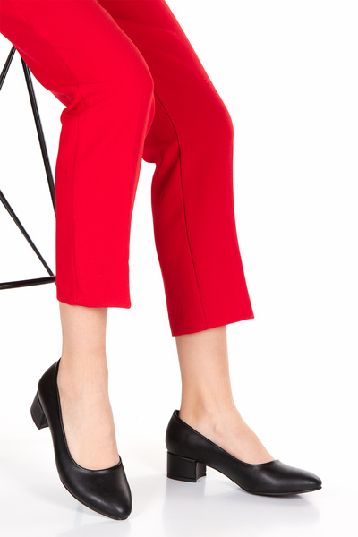 DYG STORE Women's Short Thick Heeled Casual Shoes