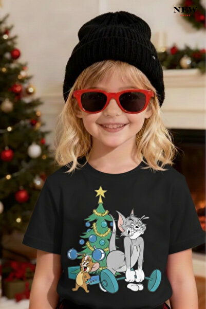 New Shine TOM ȘI JERRY IMPRIMAT UNISEX COPII tricou