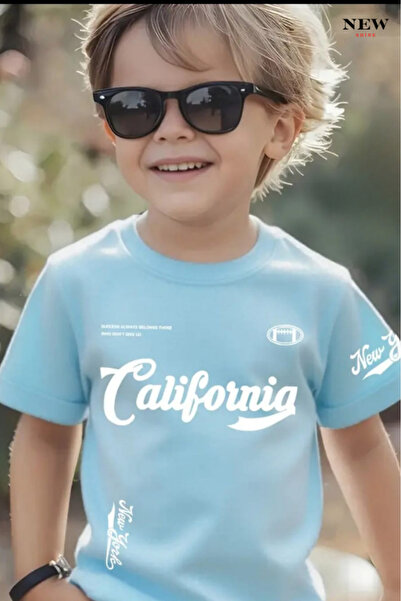 New Shine Παιδικό μπλουζάκι unisex με στάμπα Καλιφόρνια