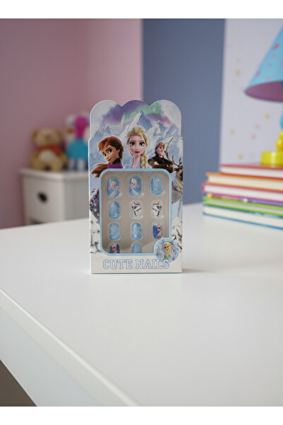 Home Elsa ve Anna 12 li Çocuk Takma Tırnak