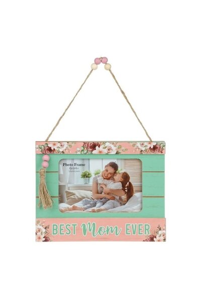 EBA Decorative Wooden Frame 'Best Mom Ever' 22x16.9cm